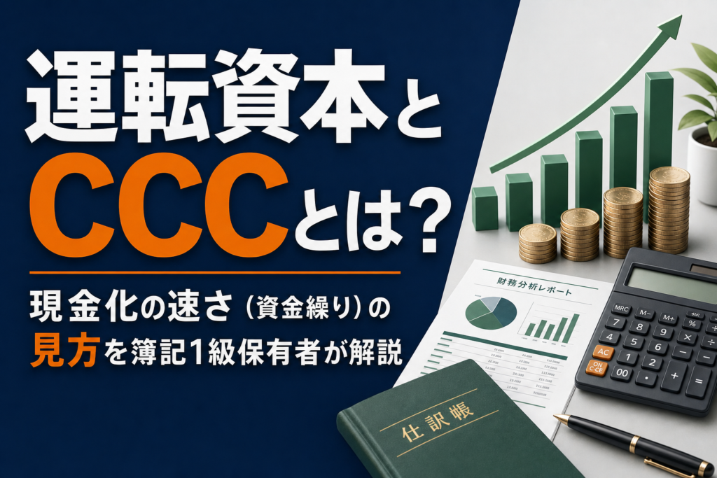運転資本とCCCとは？現金化の速さの見方を簿記1級保有者が解説のアイキャッチ