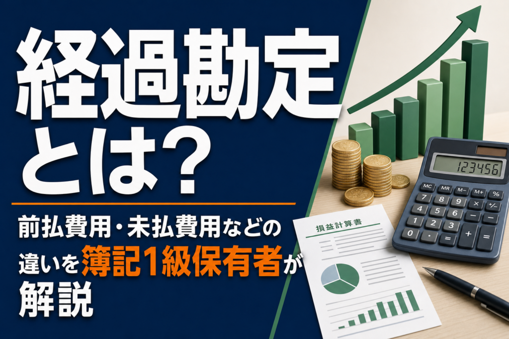 経過勘定とは？前払費用・未払費用などの違いを簿記1級保有者が解説のアイキャッチ