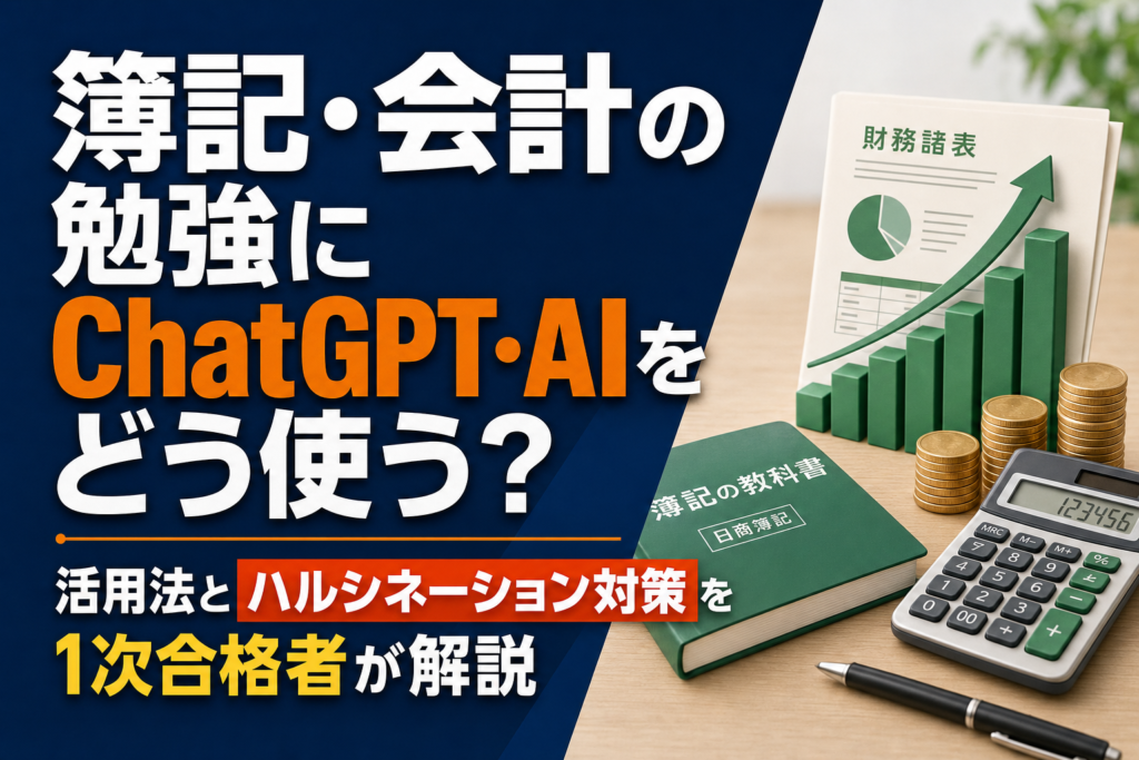 簿記・会計の勉強にChatGPT・AIをどう使う？のアイキャッチ