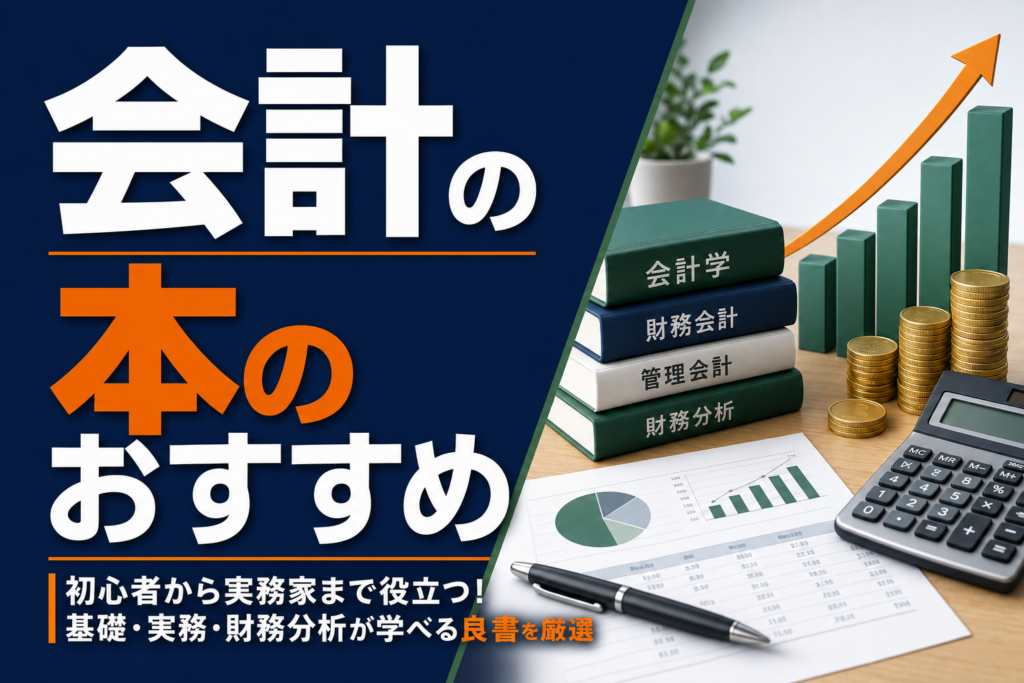 会計の本のおすすめ｜レベル別の名著を簿記1級ホルダーが紹介のアイキャッチ画像