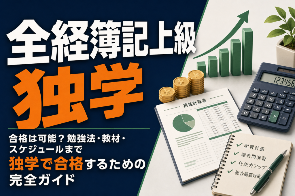 全経簿記上級は独学で合格できる？向き不向きと勉強法を合格者が解説のアイキャッチ画像
