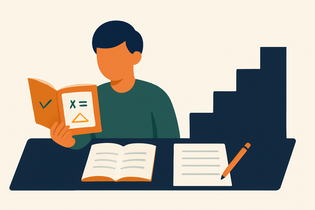 簿記で「分かったのに解けない」のはなぜ？理解の4段階と合格までの順番｜簿記1級合格者が解説のイメージイラスト